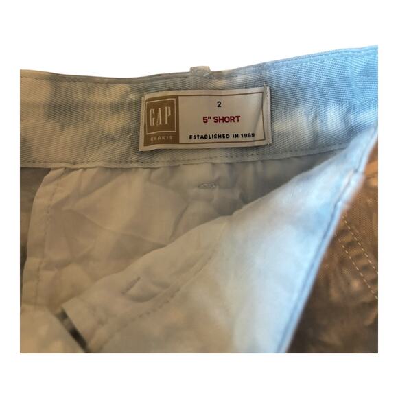 Gap Khakis White & Blue Tie Dye 5" shorts Size 2 - Picture 3 of 3